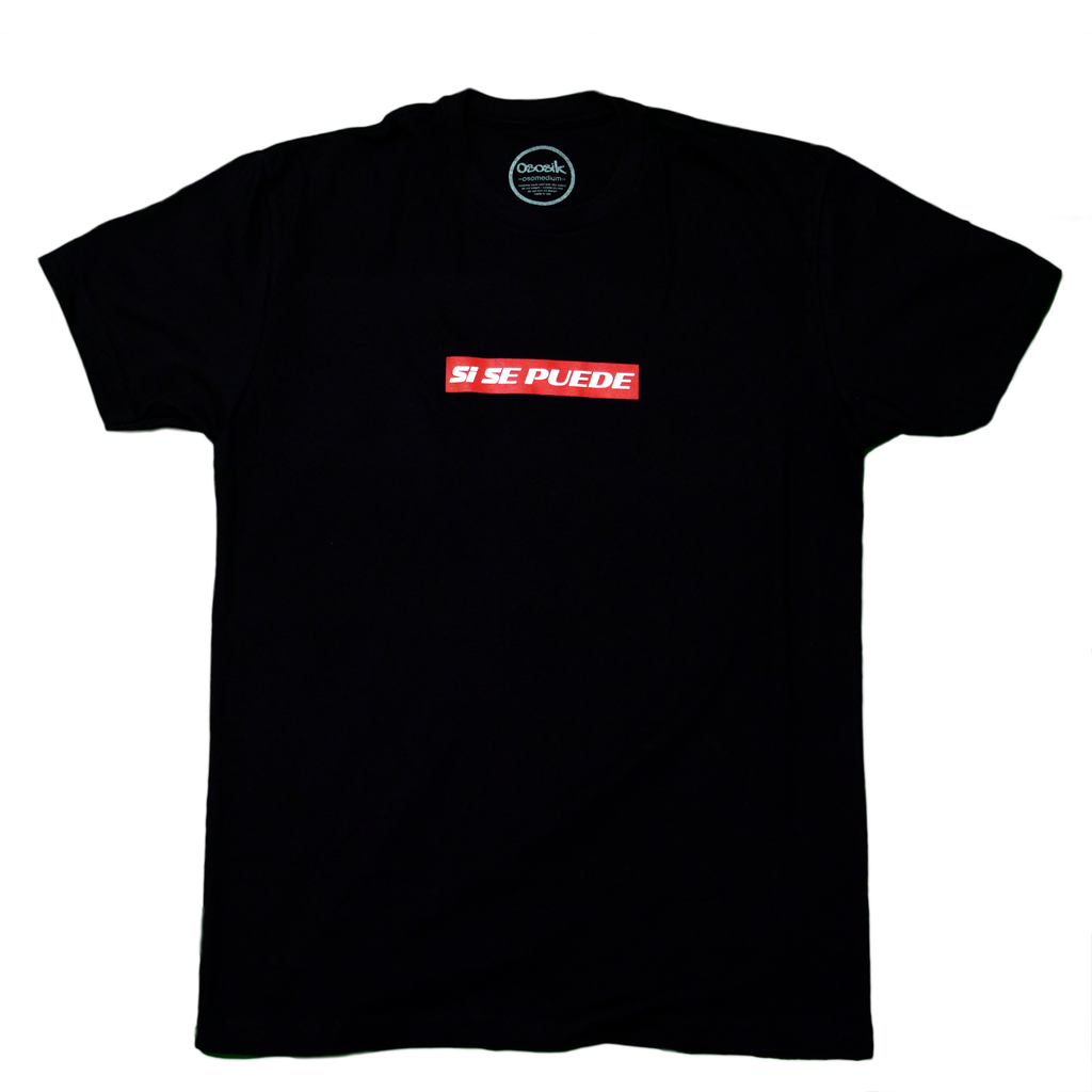 Unfolded ososik si se puede black tee