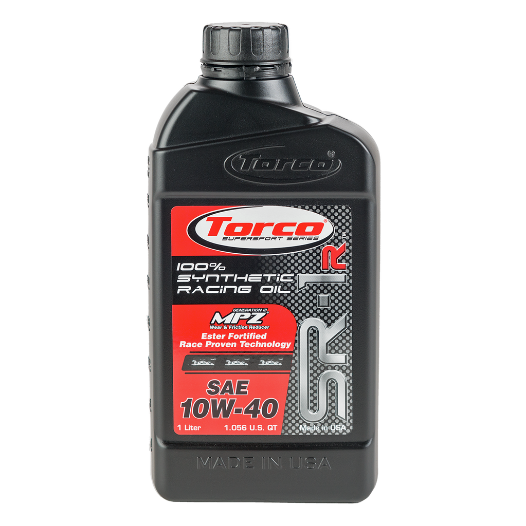 Torco SR-1R Superstreet Full Synthetic 10W-40 Racing Oil - 1 Liter