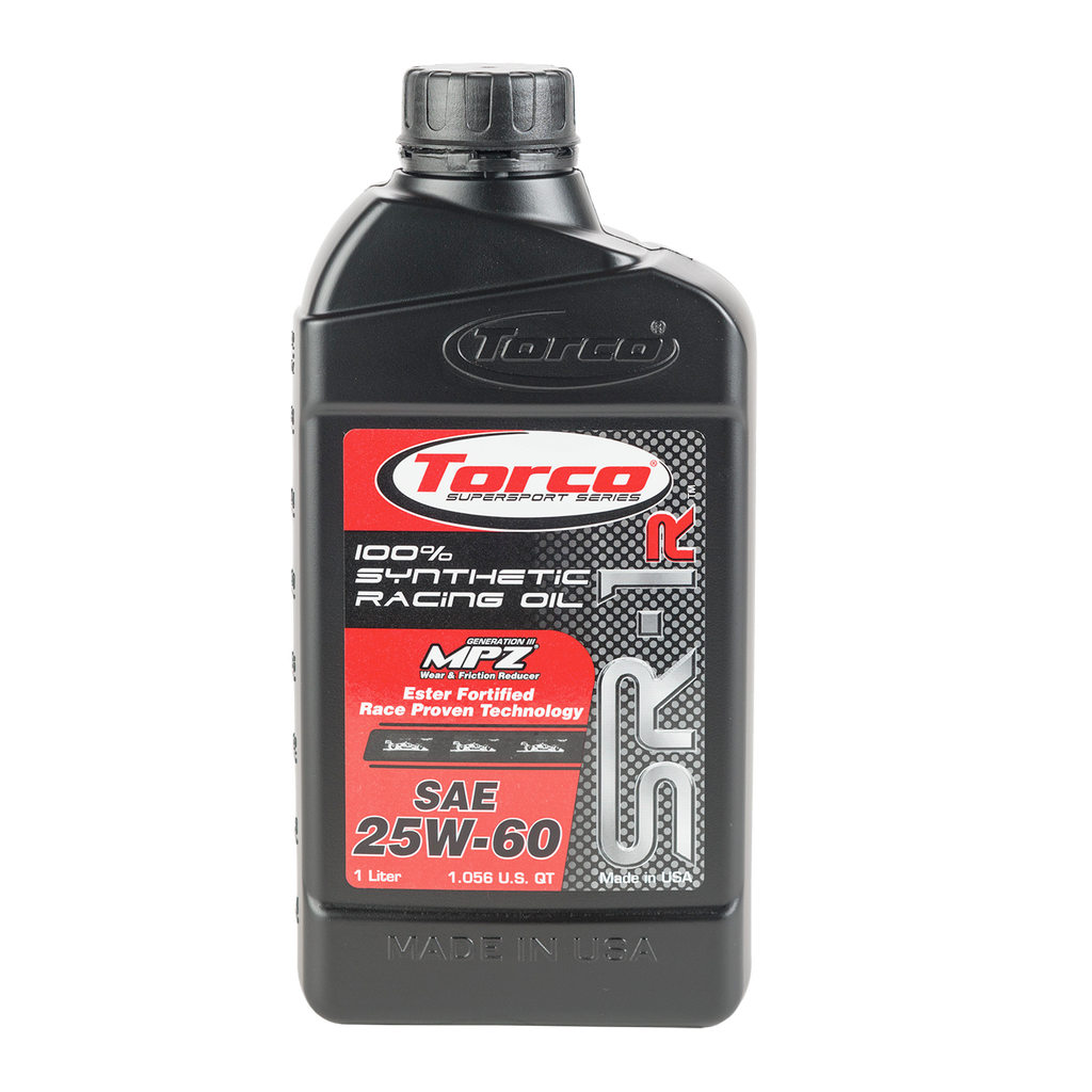 Torco SR-1R Superstreet Full Synthetic 25W-60 Racing Oil - 1 Liter