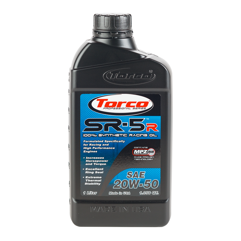 Torco SR-5R Superstreet Full Synthetic 20W-50 Racing Oil - 1 Liter