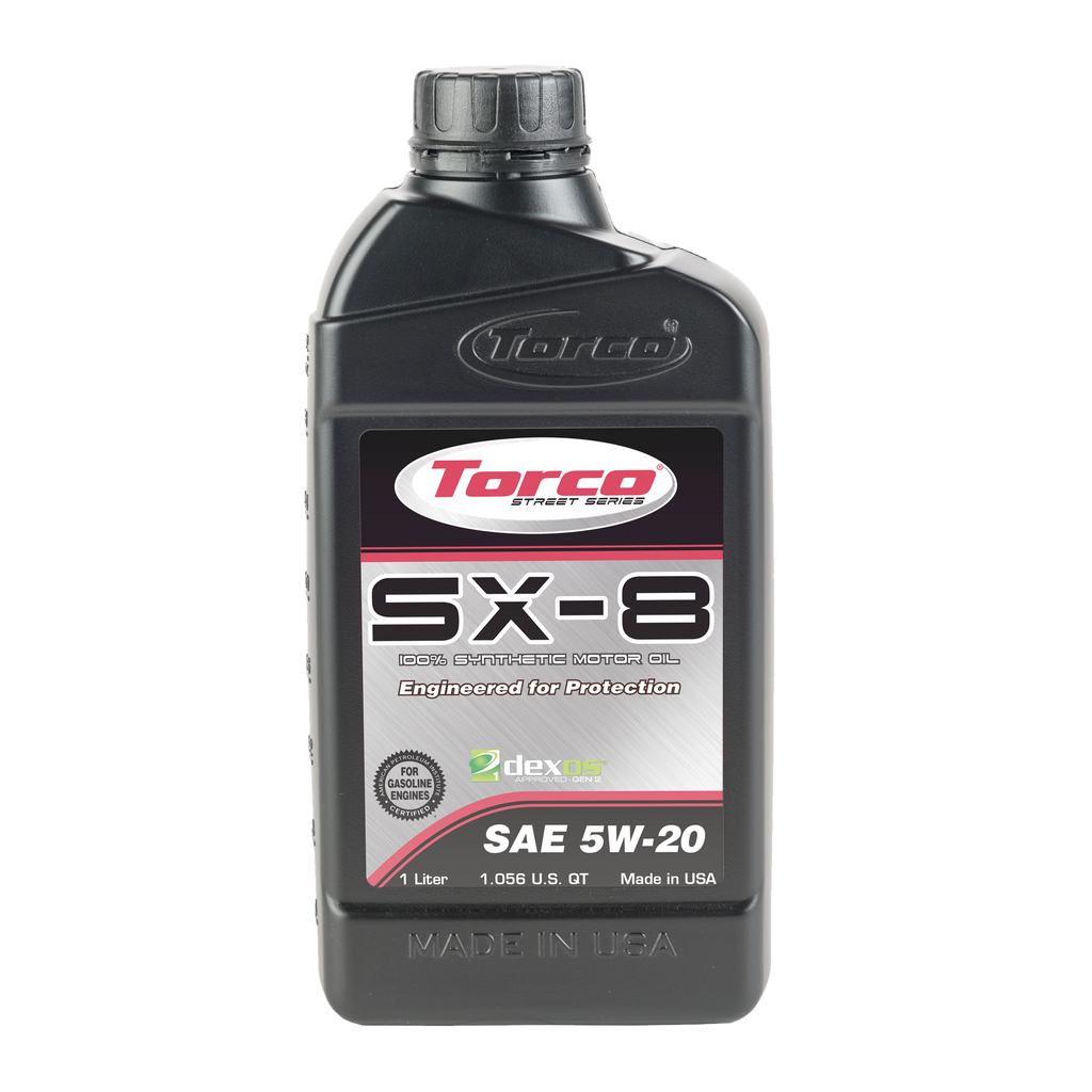 Torco SX-8 Superstreet Full Synthetic 5W-20 Motor Oil - 1 Liter